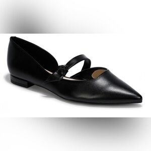 Nine West almond toe leather flats